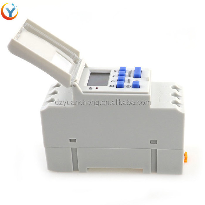 Electronic Weekly 7 Days Programmable Digital TIME SWITCH Relay Timer Control AC 220V 230V 12V 24V 48V 16A Din Rail Mount THC15A