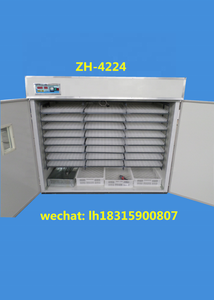 Best selling ZH-4224  commercial  incubator for hatching about 4000 chicken eggs/poultry hatcher/CE approved incubator