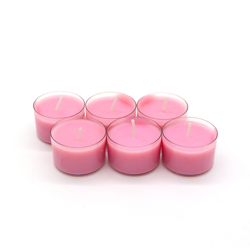 Unscented Tea Lights in Clear Cups Smokeless Scented Candle with Premium Tealight Candles Aromatic