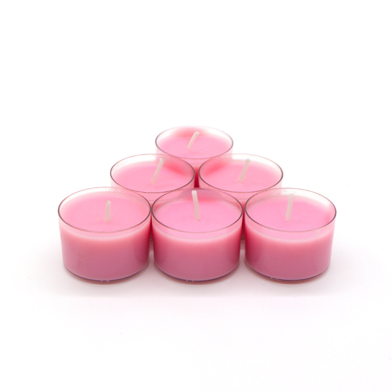 Unscented Tea Lights in Clear Cups Smokeless Scented Candle with Premium Tealight Candles Aromatic