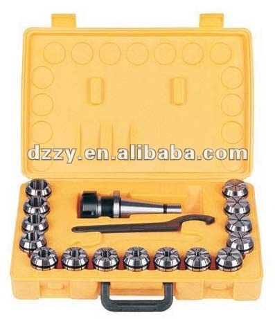 ER Collet Set packed in plastic or wooden box including collet chuck,er collet,key