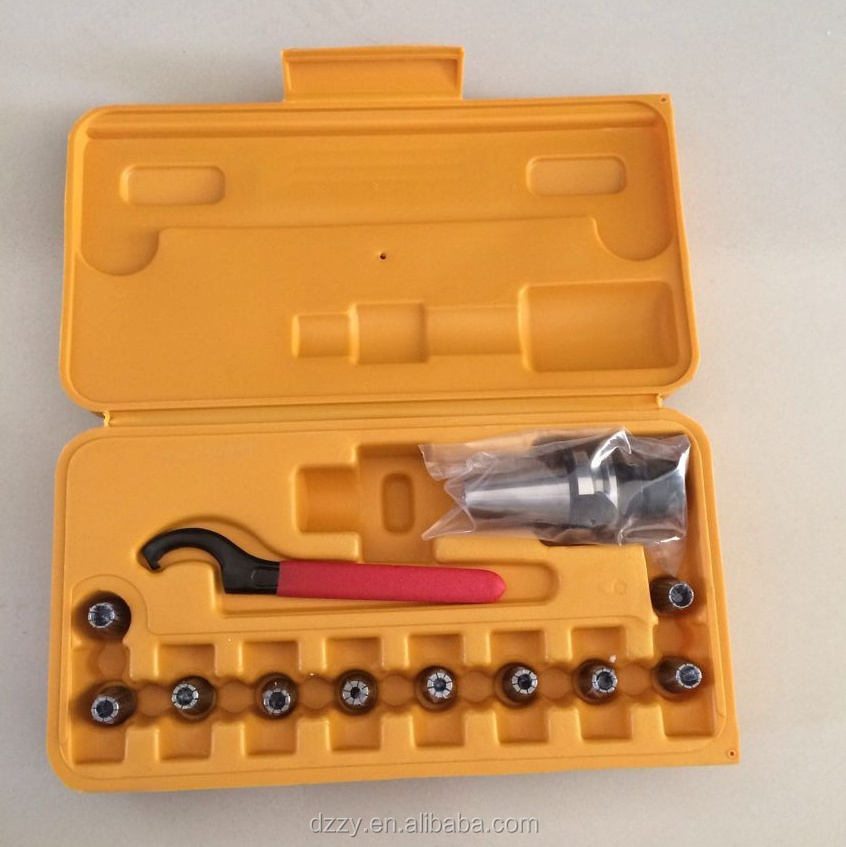 ER Collet Set packed in plastic or wooden box including collet chuck,er collet,key