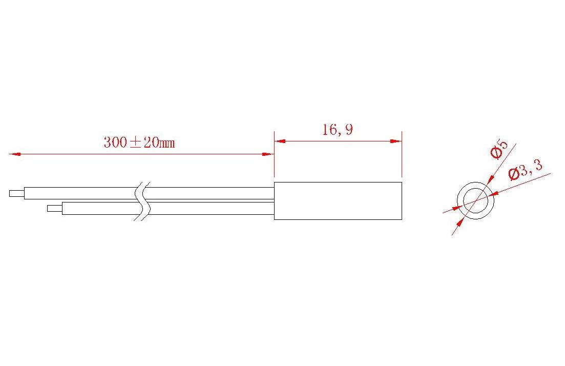 5C SENSOR Magnetic proximity sensor reed switch 5CPS-F0517 flush mounting mini size