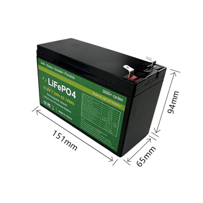 12 volt electric ride on toys car battery Lifepo4 rechargeable 12v 7ah li ion battery