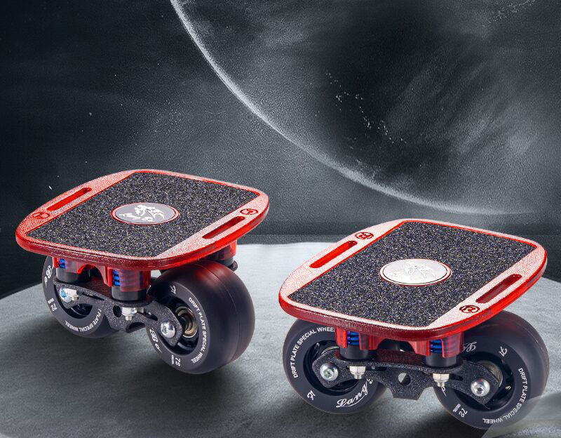 Aluminum Deck Freeline Drift Skates Plate Anti-Slip Board Split Skateboard with 78A High Rebound Pu Wheels