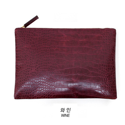 Elegant Vintage Fasion Women Handbag Ladies Envelope Evening PU Crocodile Clutch Bag