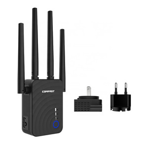 1200Mbps COMFAST CF-WR754AC Wireless WiFi Range Extender 2.4/5Ghz Dual Band Repeater Signal Booster with 4 Ethernet Antennas