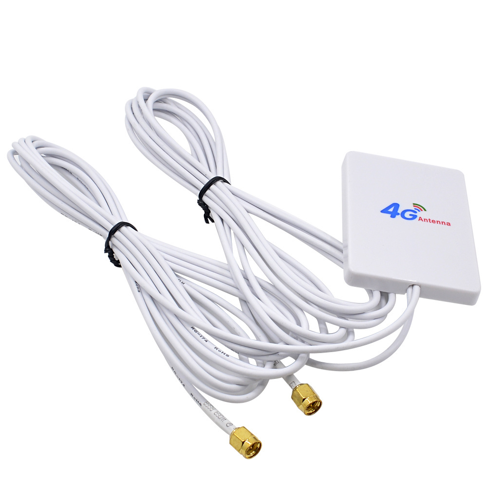 4G LTE Panel Antenna 3G 4G Router Antenna with SMA Connector with 3m cable for Huawei 3G 4G LTE Router Modem Aerial