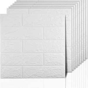 Waterproof Art 3D Brick Wallpaper Faux Foam Brick Wall Panels for Living Room Bedroom Background Wall Decoration