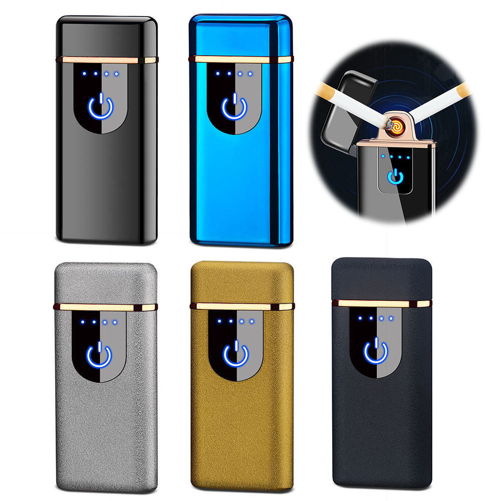 Hot Tungsten Turbo USB Rechargeable  Lighter Windproof Touch-senstive Switch Lighter Cigarettes For Smoking