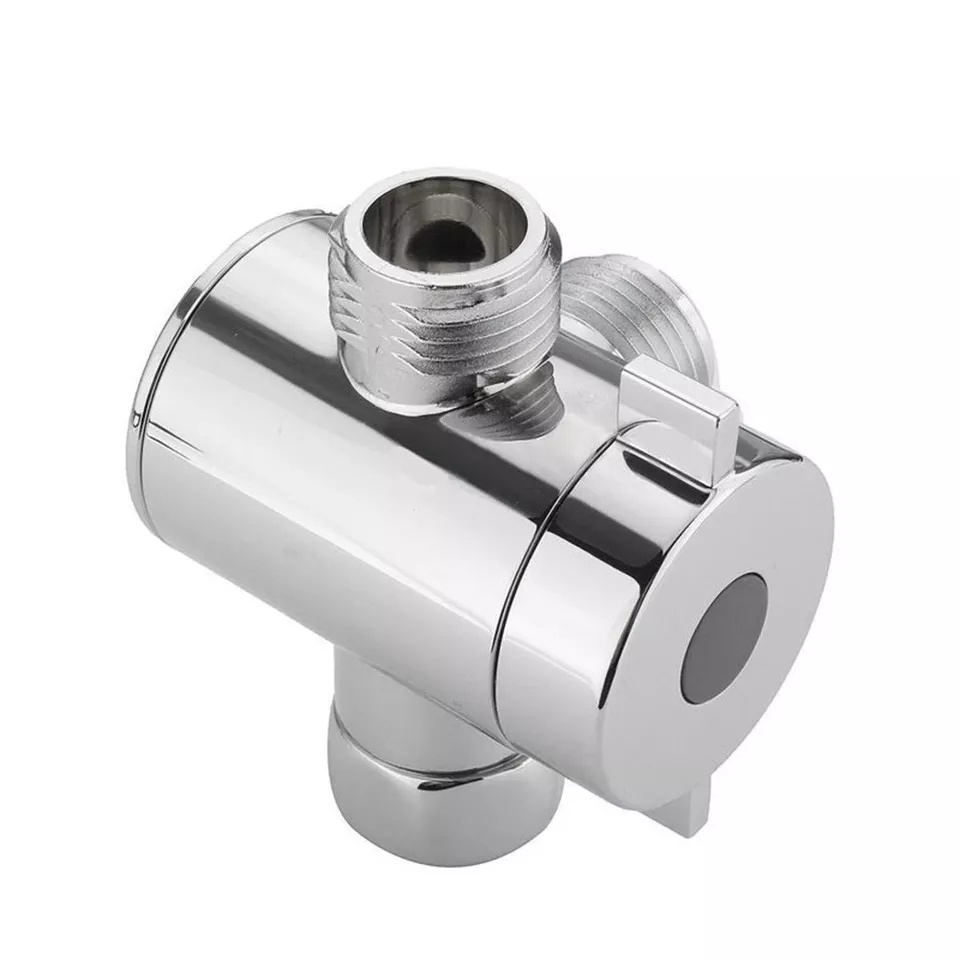 1/2 Inch Bathroom Three Way T Adapter Tee Connector Valve For Toilet Bidet Shower Head Diverter Valve Shower Head Shunt