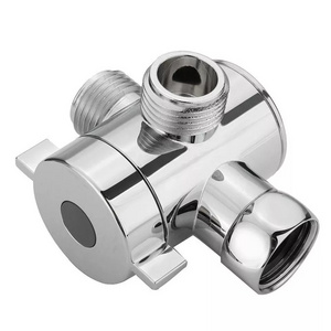 1/2 Inch Bathroom Three Way T Adapter Tee Connector Valve For Toilet Bidet Shower Head Diverter Valve Shower Head Shunt