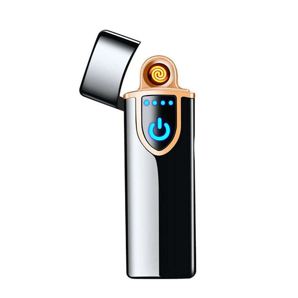 new USB Windproof Flameless Rechargeable Electronic Dual Arc Cigarette Lighter