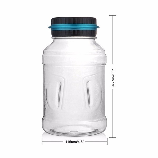 1.8L intelligent Electronic counting coin saving pot Large Money Boxes Digital Counting transparent Money Jar piggy bank