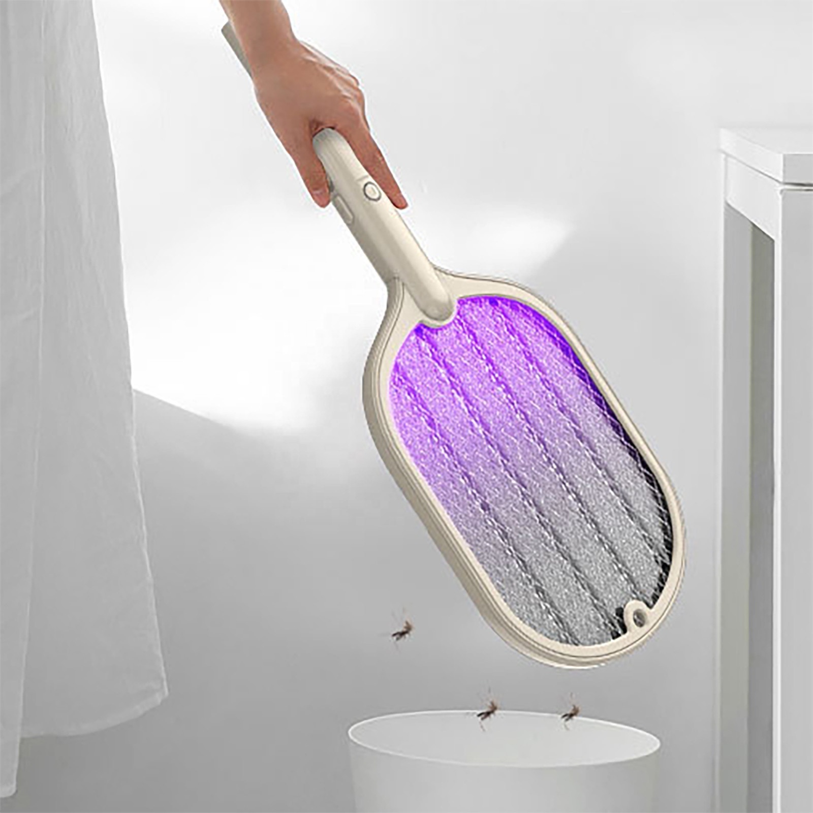 Dropshipping Electric Mosquito Killer Rechargeable Bug Zapper Summer Fly Swatter Trap Home Bug Insect Racket Mosquito Swatter