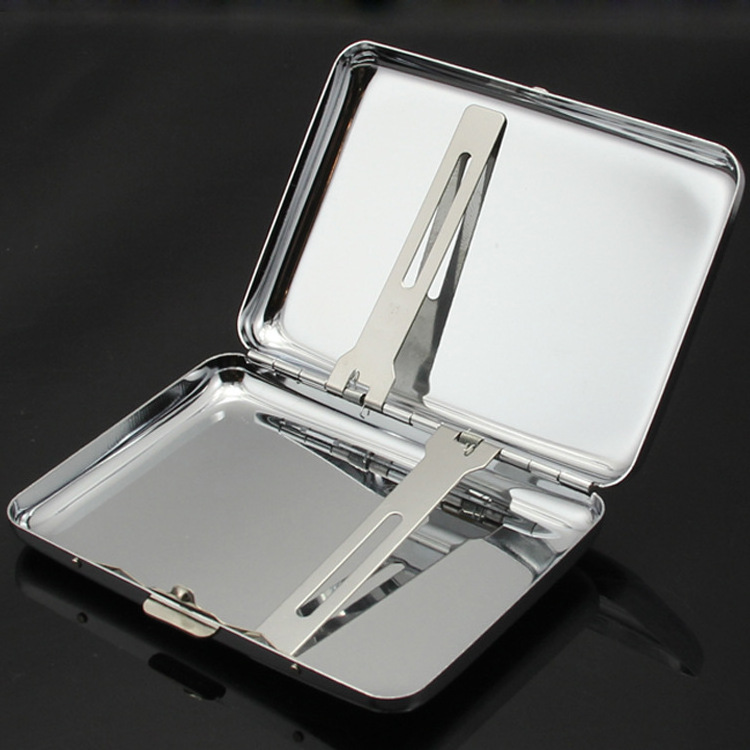 High quality 16 metal stainless steel Cigarette Box Case