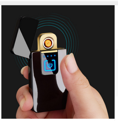 Hot Tungsten Turbo USB Rechargeable  Lighter Windproof Touch-senstive Switch Lighter Cigarettes For Smoking