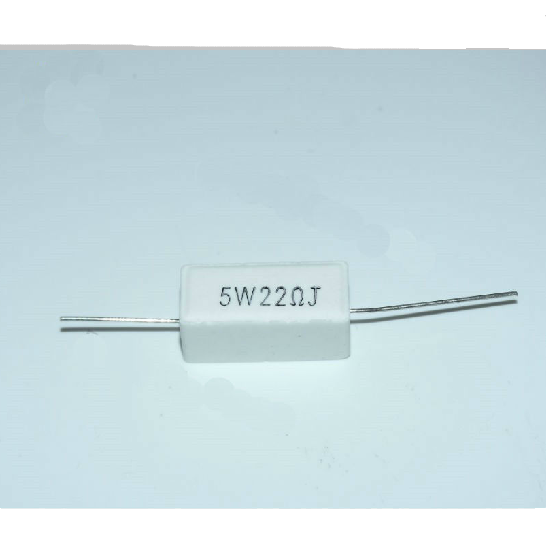 5w22 22 Ohm 22R 5% 23*10*10mm 5 watt ceramic resistors