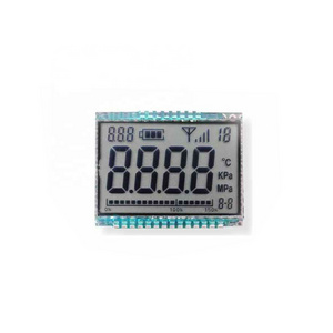 Customized HTN segment code LCD screen ultra wide temperature 4 bit 8 field type temperature and pressure LCD screen GDC03077