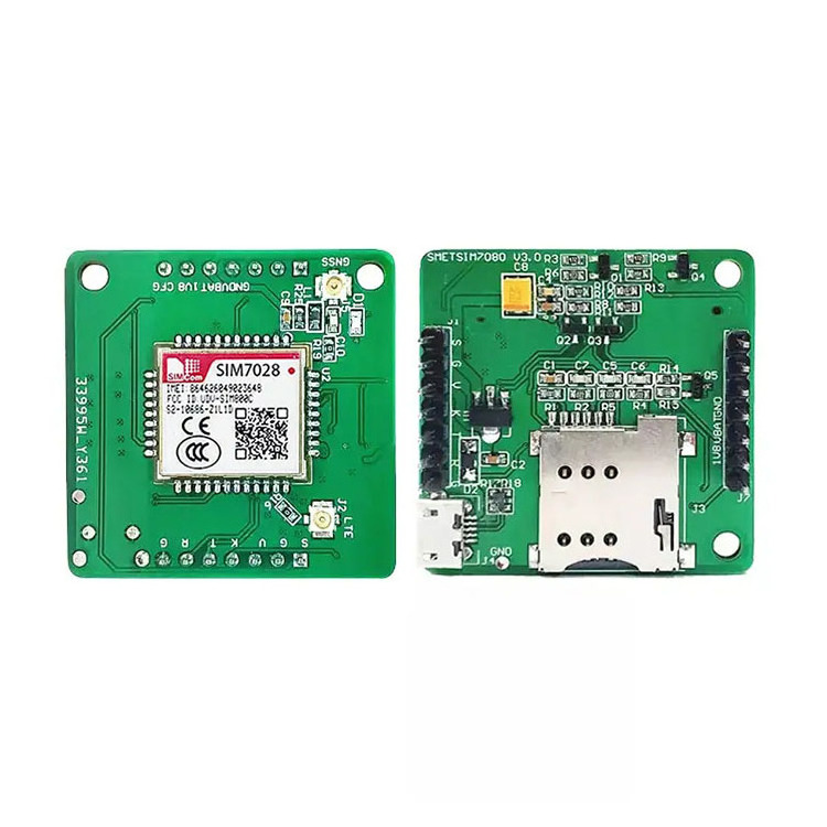 SIMCOM SIM7028 multi band NB IoT wireless communication module packaged in LCC+LGA