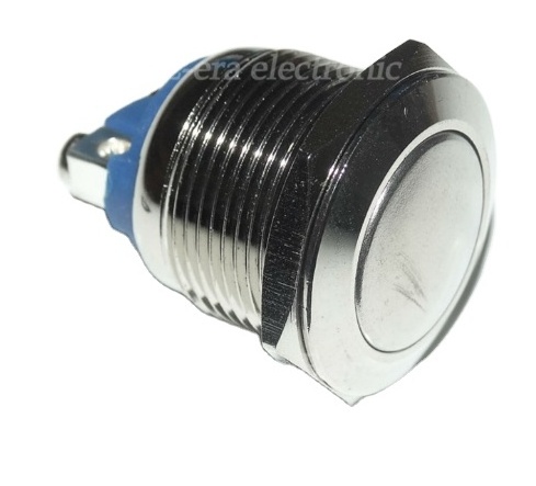 Shenzhen wholesale price 19mm waterproof 2 pins diagram metal ball rocker push button switch round switch