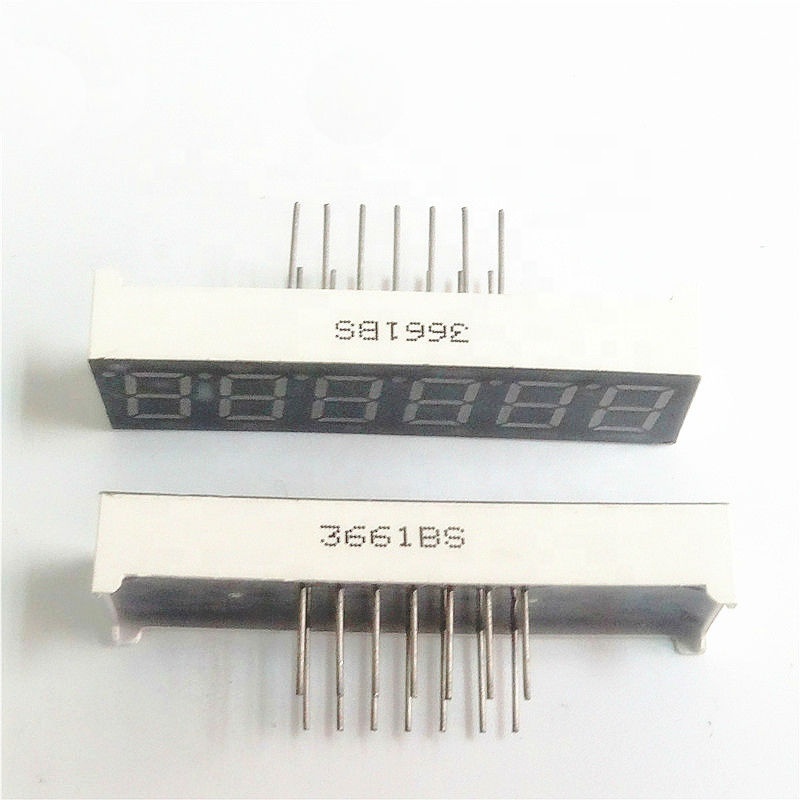 0.36 inch tube red 6 digit 7 segment led display high quality factory price