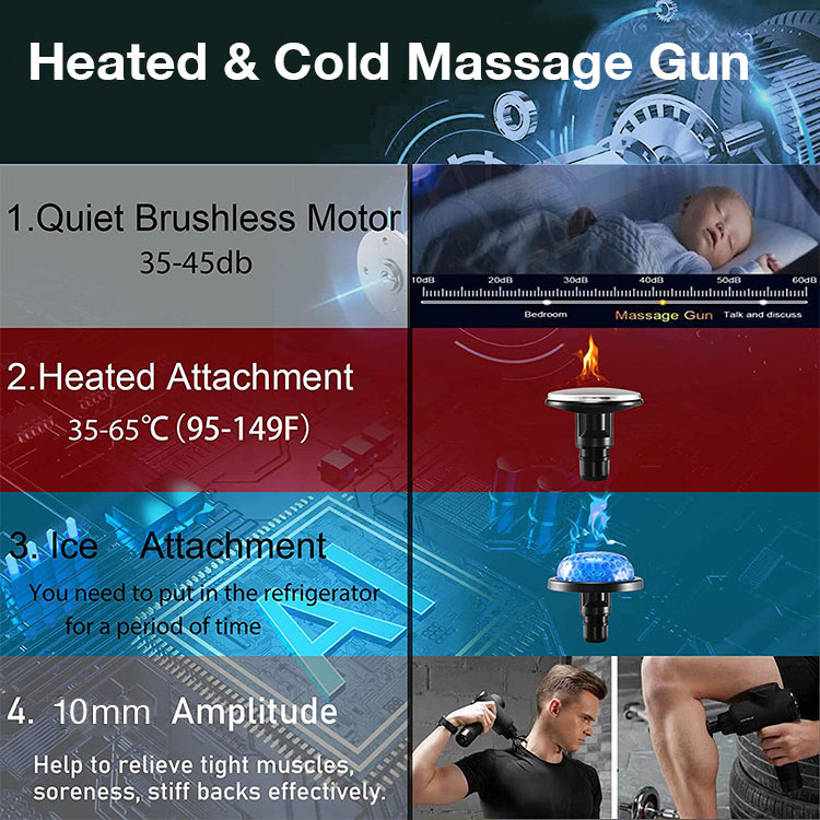 2023 New Arrival Reasonable Price Hot Selling Fashion Heated Cool Fascia Gun Mini Hot Cold Massage Gun