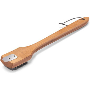 18-Inch Bamboo Grill Brush grill cleaning brush and scraper