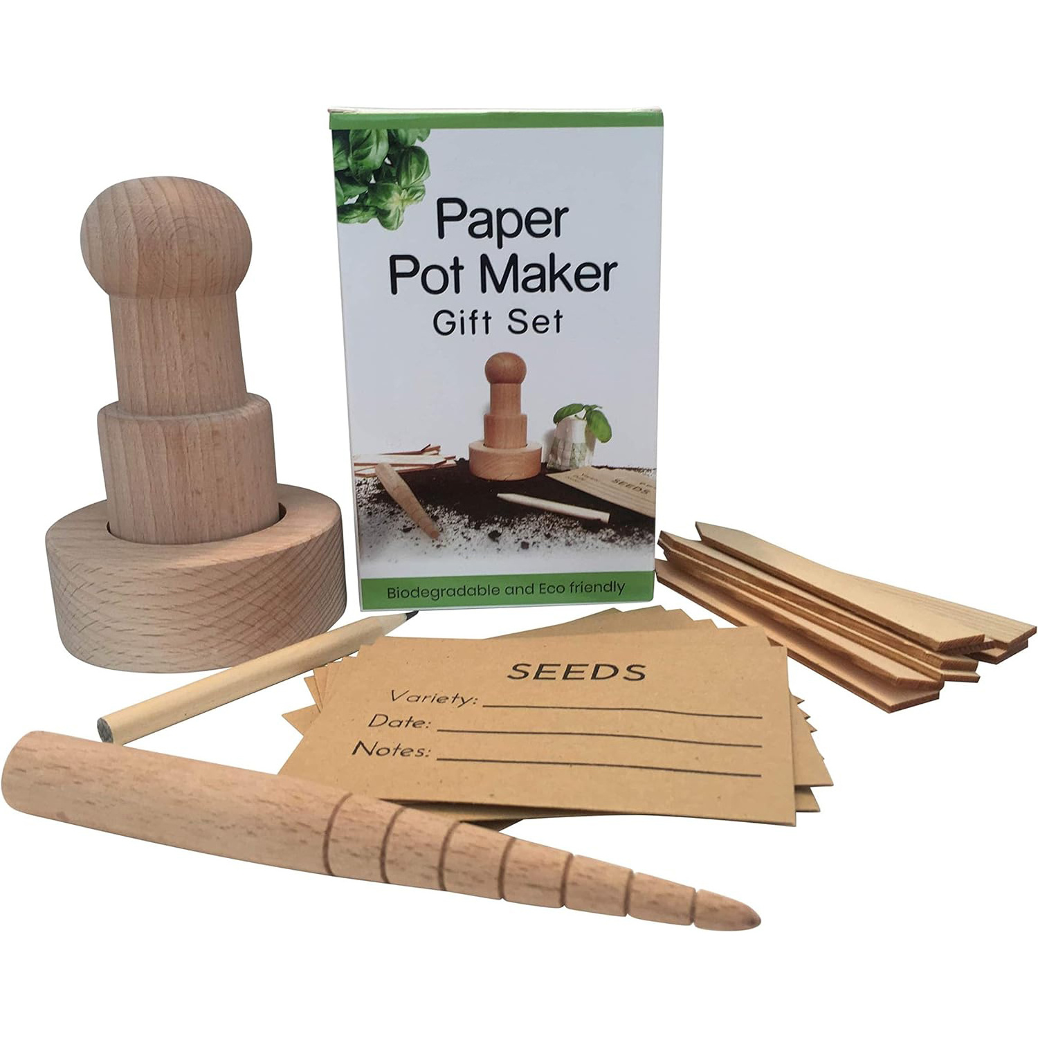 Paper Pot Maker Gardening Set Biodegradable Pots Maker For Plants & Seedling Get Planting Seedling Starter Kit Great Garden Gift