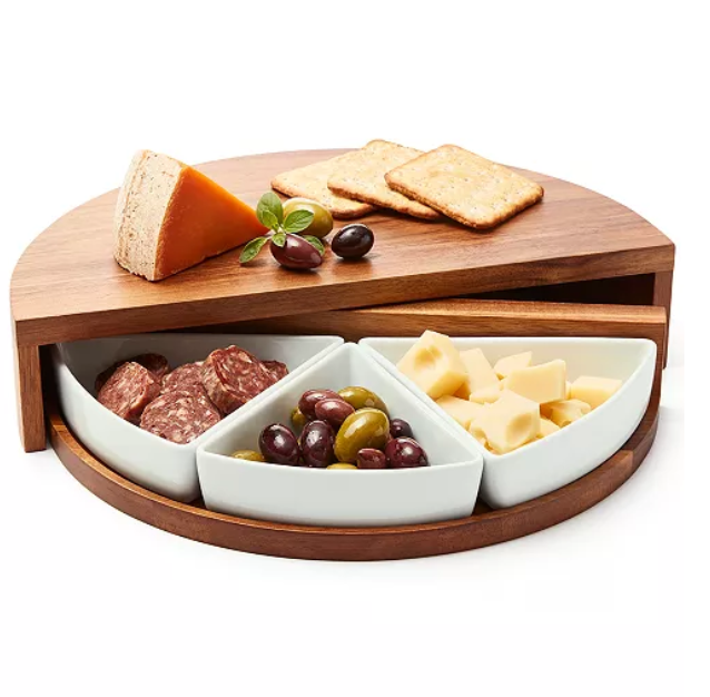 2024 Mixed Materials 4 Pc Charcuterie Server Cheese Cutting Board Set Wood Charcuterie Board Set Cheese Serving Platter