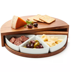 2024 Mixed Materials 4 Pc Charcuterie Server Cheese Cutting Board Set Wood Charcuterie Board Set Cheese Serving Platter