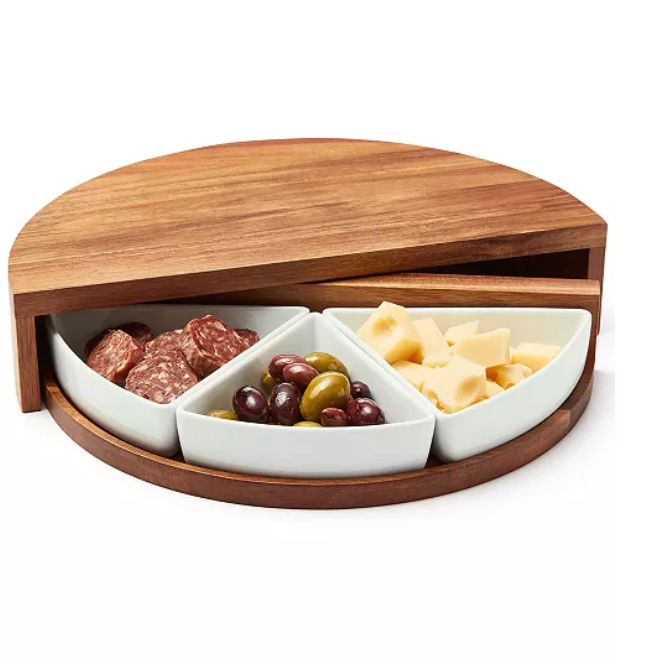 2024 Mixed Materials 4 Pc Charcuterie Server Cheese Cutting Board Set Wood Charcuterie Board Set Cheese Serving Platter