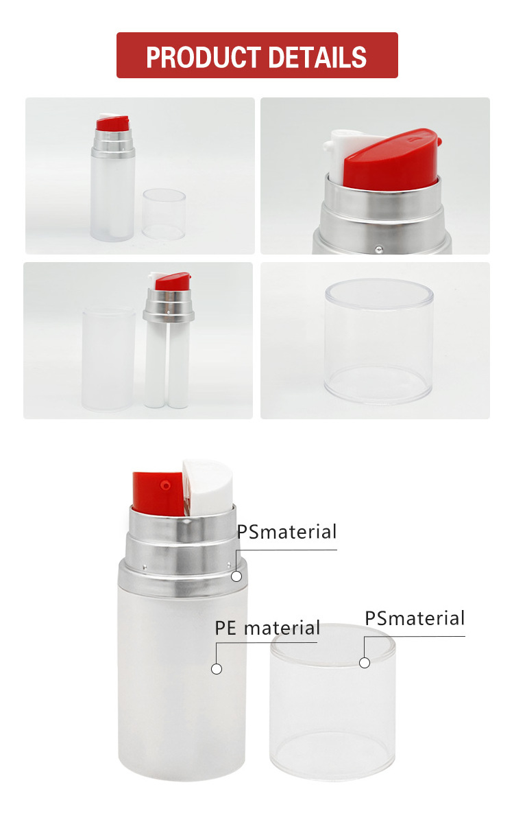 10ml+10ml /15ml+15ml/ 25ml+25ml Empty Twin Double Neck Plastic Dual Chamber Bottle 2-in-1 Dual Chamber Mixed Bottle