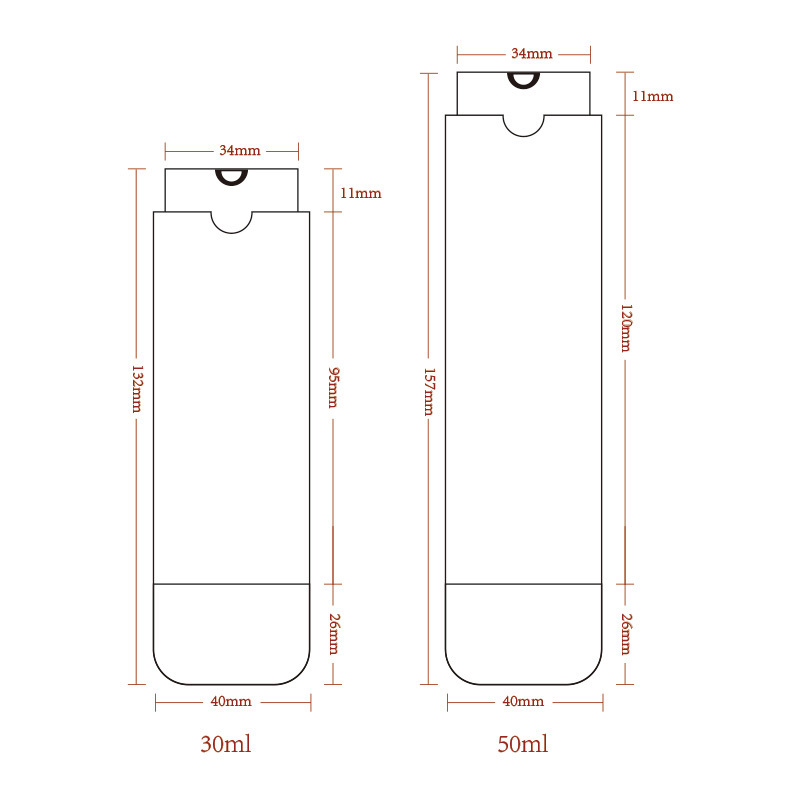 Luxury PP Recycled Beauty Packaging  30ml 50ml Cosmetic Replacement Skincare Serum Airless Bottles Lotion Pump bottle