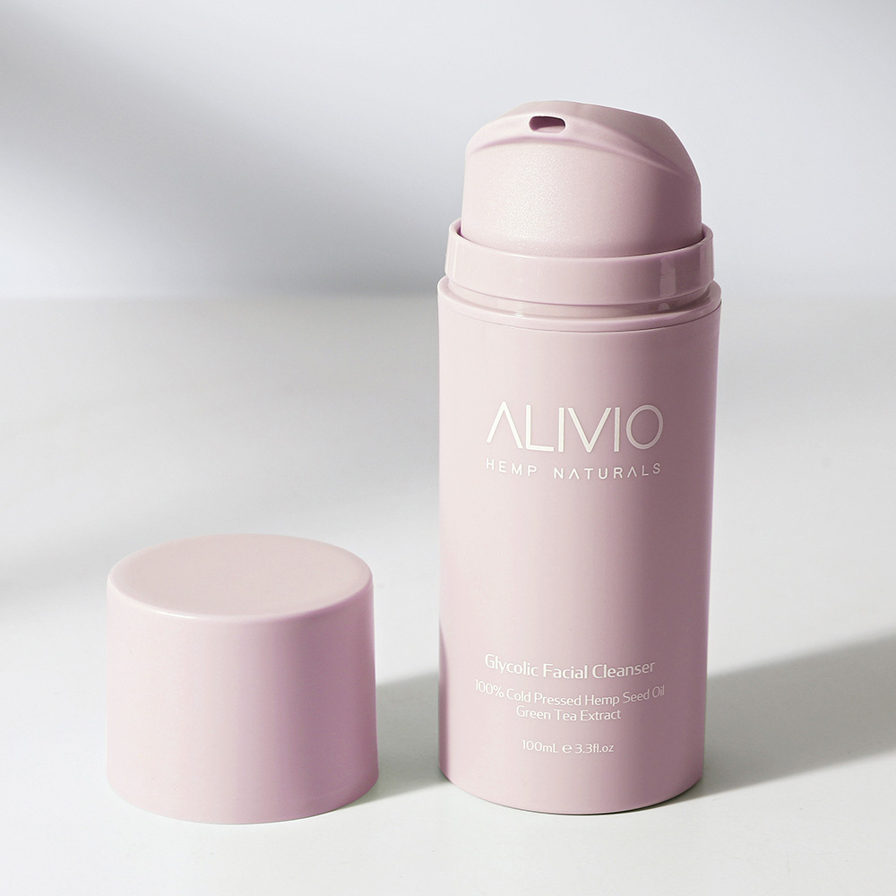 New designed 35ml 50ml 75ml 100ml 150ml 200ml Pink Cosmetic Vacuum Airless Pump Bottle for Face cleanser lotion cream