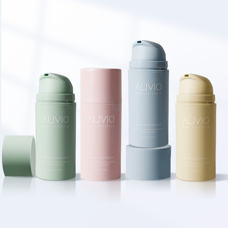 New designed 35ml 50ml 75ml 100ml 150ml 200ml Pink Cosmetic Vacuum Airless Pump Bottle for Face cleanser lotion cream