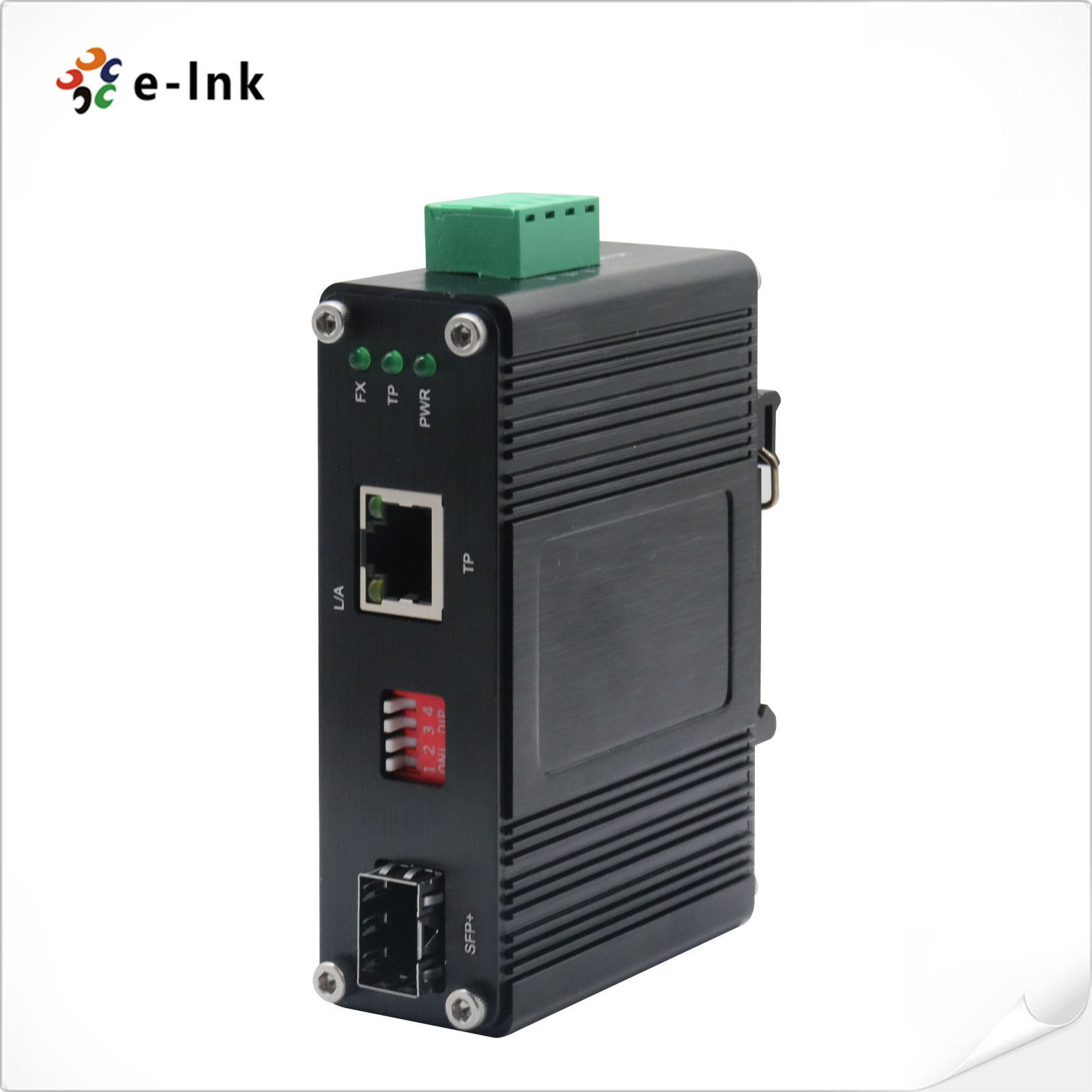 10G Fiber Ethernet Media Converter 10G/5G/2.5G/1G/100M Copper to 10GBASE-X SFP Din Rail industrial media converter