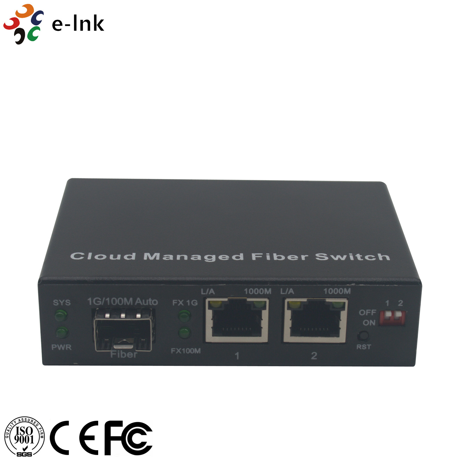 10/100/1000M Ethernet to SFP Cloud Managed PoE Media Converter