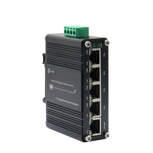 5 Port PoE Switch Din Rail Unmanaged 4 port 10/100/1000BASE-T 802.3at To 1 Port 10/100/1000T Uplink gigabit switch