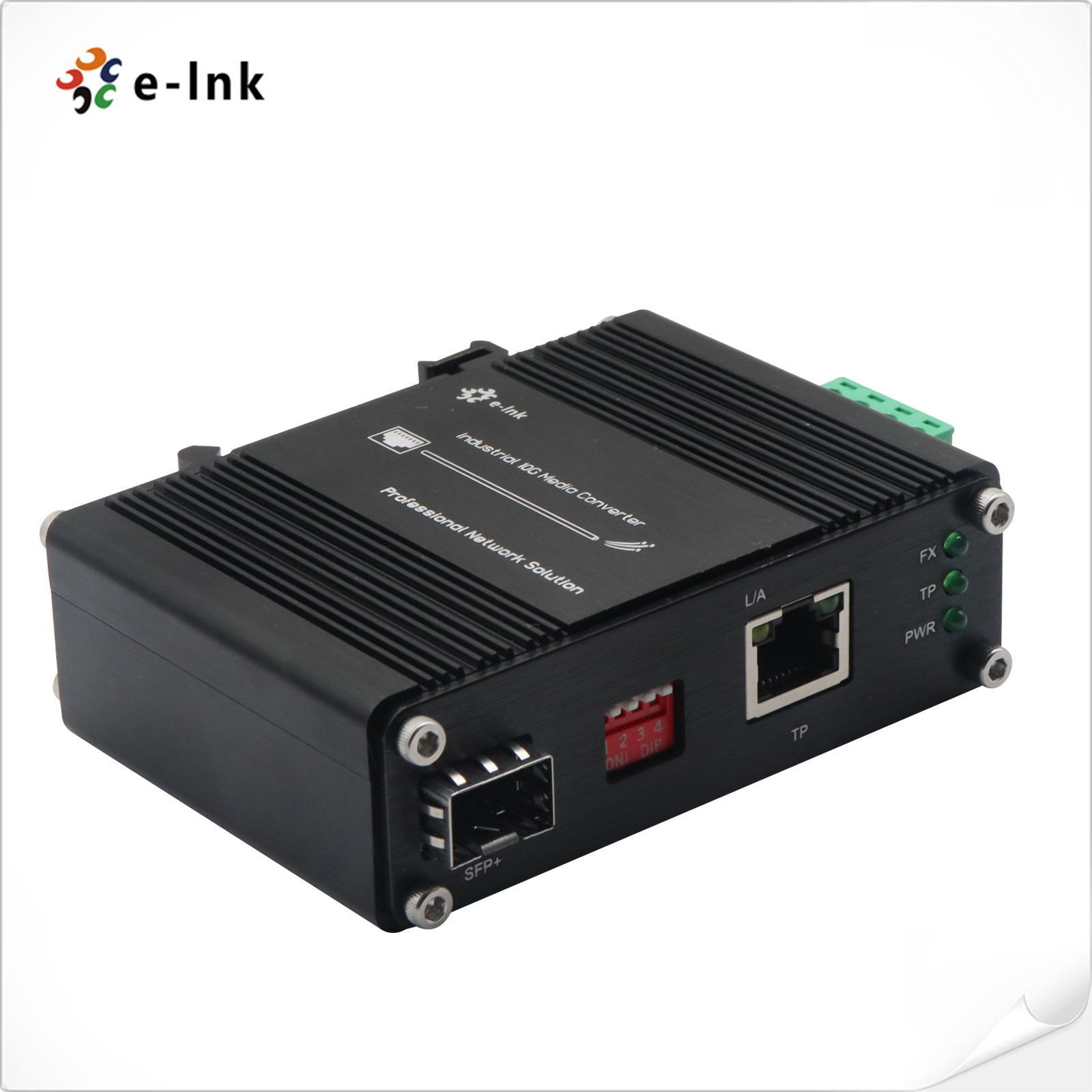 10G Fiber Ethernet Media Converter 10G/5G/2.5G/1G/100M Copper to 10GBASE-X SFP Din Rail industrial media converter