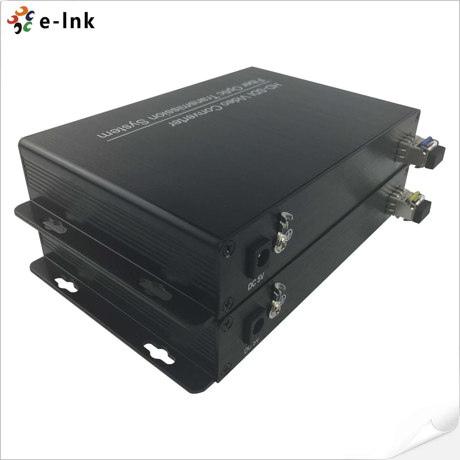 2Ch HD-SDI Video + 1Ch 10/100M Ethernet Single Mode Fiber HD-SDI Fiber Converter