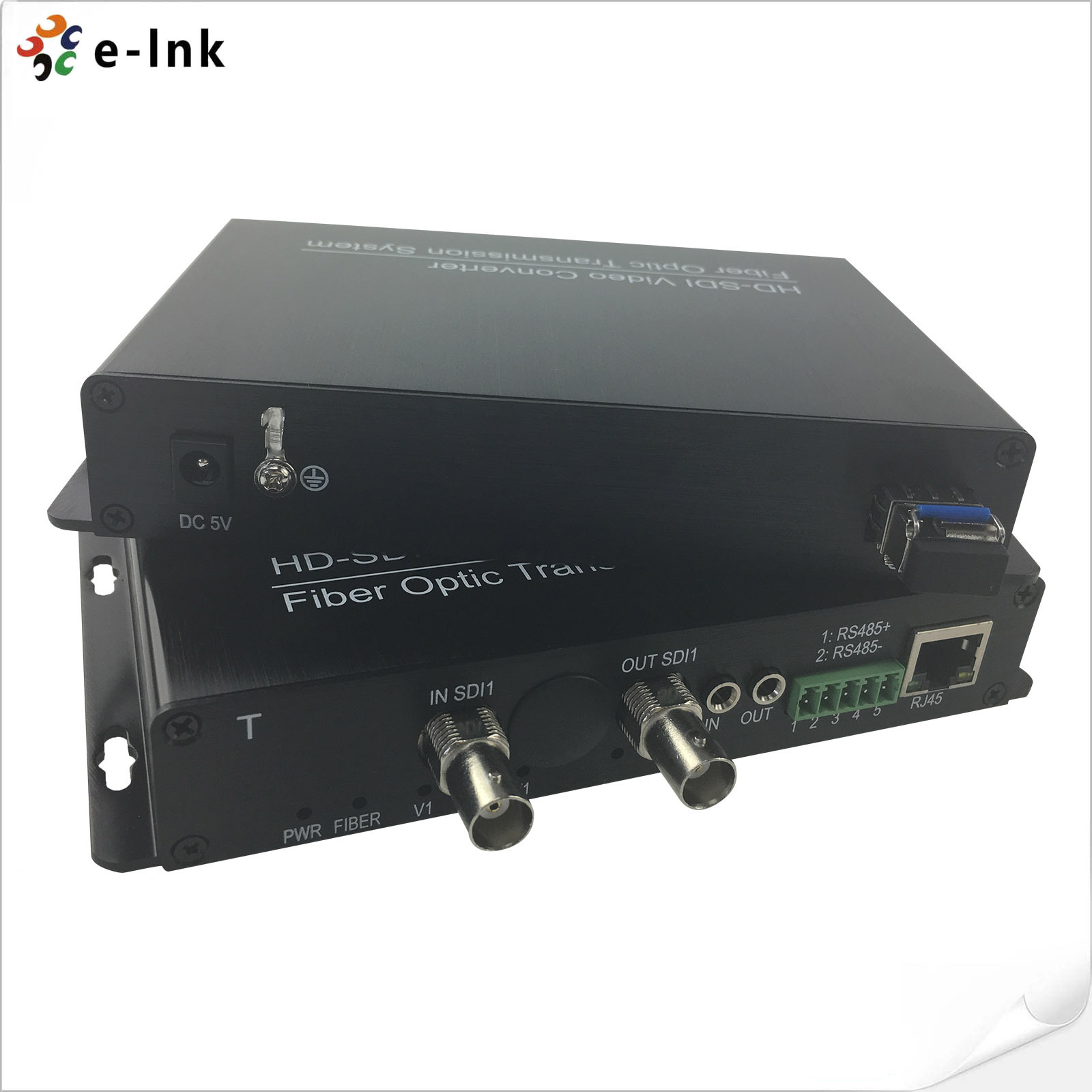 2Ch HD-SDI Video + 1Ch 10/100M Ethernet Single Mode Fiber HD-SDI Fiber Converter