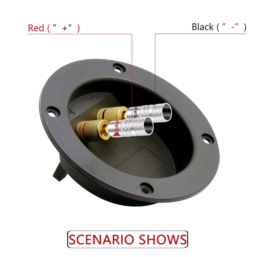 24K Gold-plated  4MM Banana  plugs Banana connector  with Screw Lock For Audio Jack Speaker Plugs Black&Red