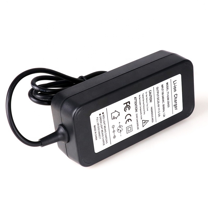 29.4V 2A Li-ion Scooter Battery Charger Adapter for Hoverboard Suspension Shoes Ebike Scooter 7Series