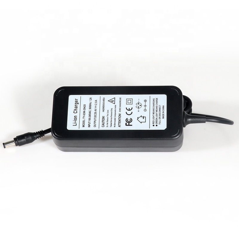 29.4V 2A Li-ion Scooter Battery Charger Adapter for Hoverboard Suspension Shoes Ebike Scooter 7Series