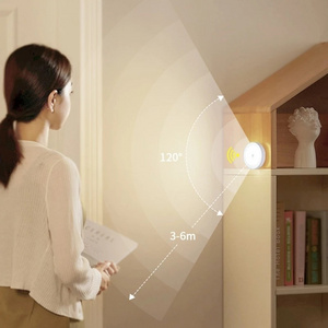 LED Night Light USB Rechargeable Motion Sensor Light Perfect for Cabinet,Staircase,Hallway,Bathroom