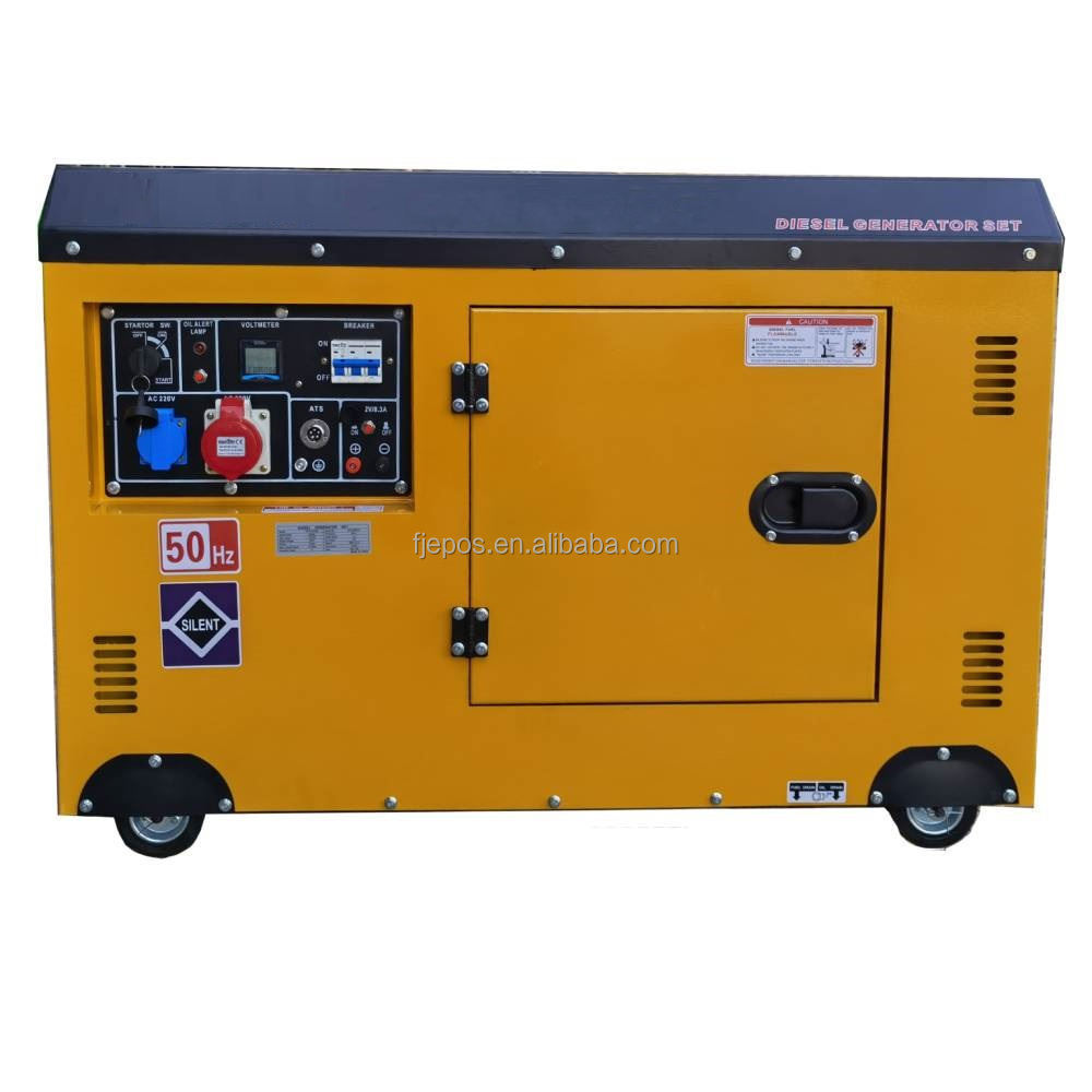 mini 2 cylinder diesel engin 40 amp 50 amp 10kva soundproof diesel generator power price in india