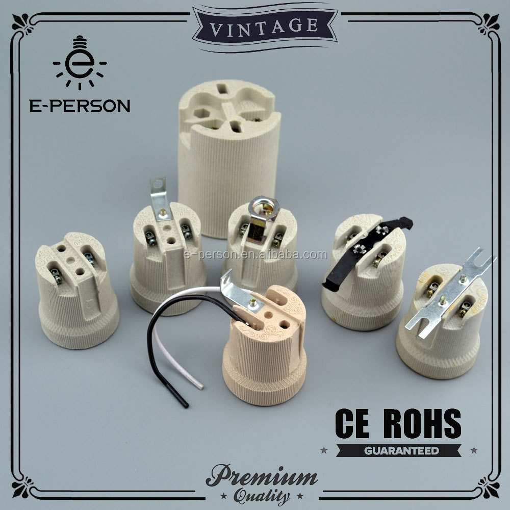 Bulb socket E27 E26 E40 ceramic lamp holder