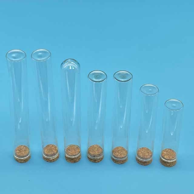 Diameter 10cm 15cm 20cm 25cm 30cm Glass boro 3.3 round bottom test tube With Cork Stopper