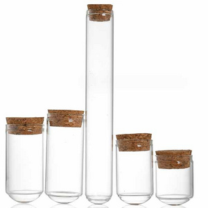 Diameter 10cm 15cm 20cm 25cm 30cm Glass boro 3.3 round bottom test tube With Cork Stopper